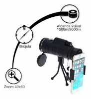  Telescopio 40x60 Zoom Alto Alcance Monocular Estuchetripie 